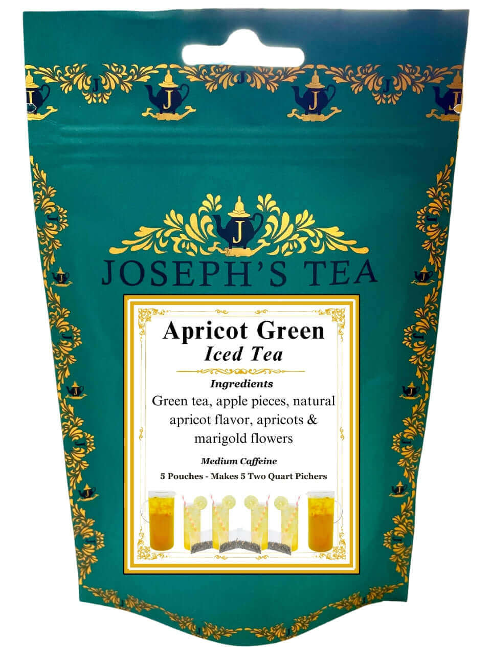 Apricot Green Iced Tea