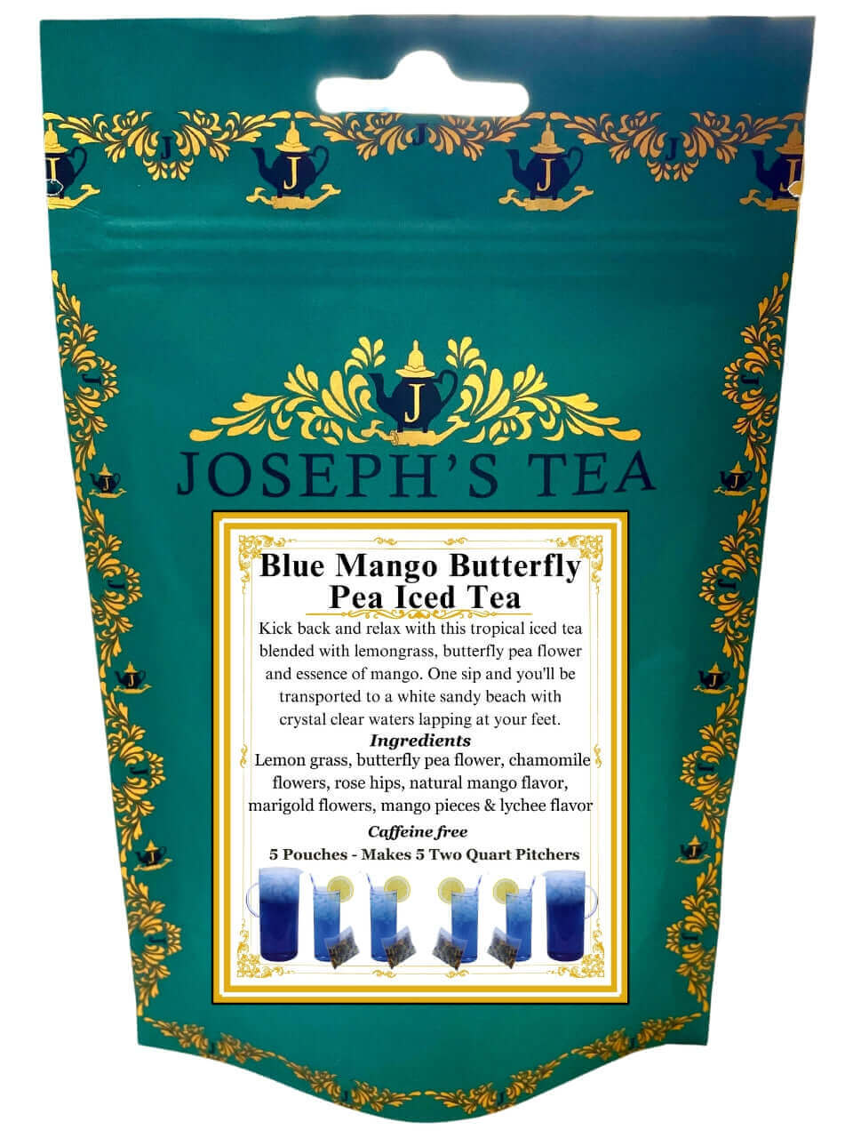 Blue Mango Butterfly Pea Iced Tea