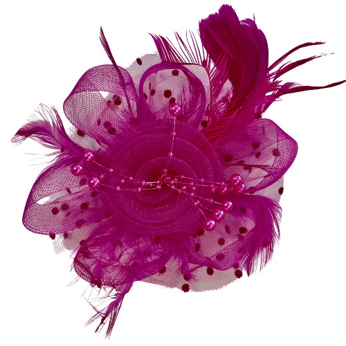 Fascinator Hat with Headband and Hair Clip