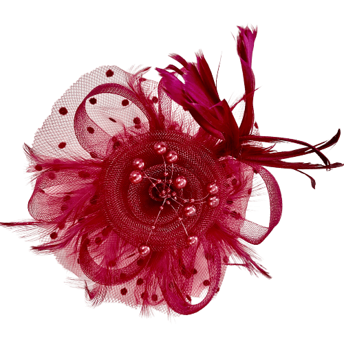 Fascinator Hat with Headband and Hair Clip