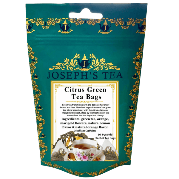 Citrus Green Tea Bags - Refreshing Blend