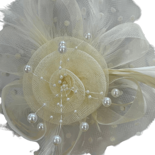 Fascinator Hat with Headband and Hair Clip