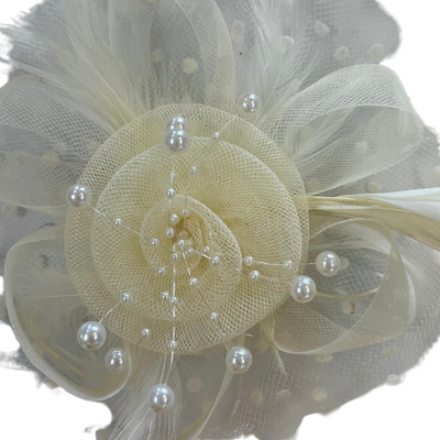 Fascinator Hat with Headband and Hair Clip