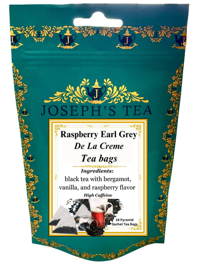 Raspberry Earl Grey De La Creme Tea bags