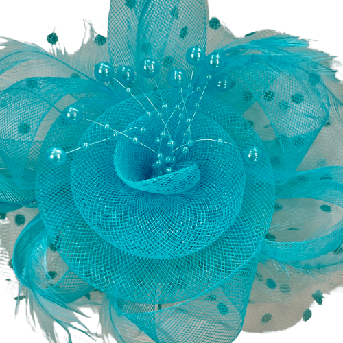 Fascinator Hat with Headband and Hair Clip