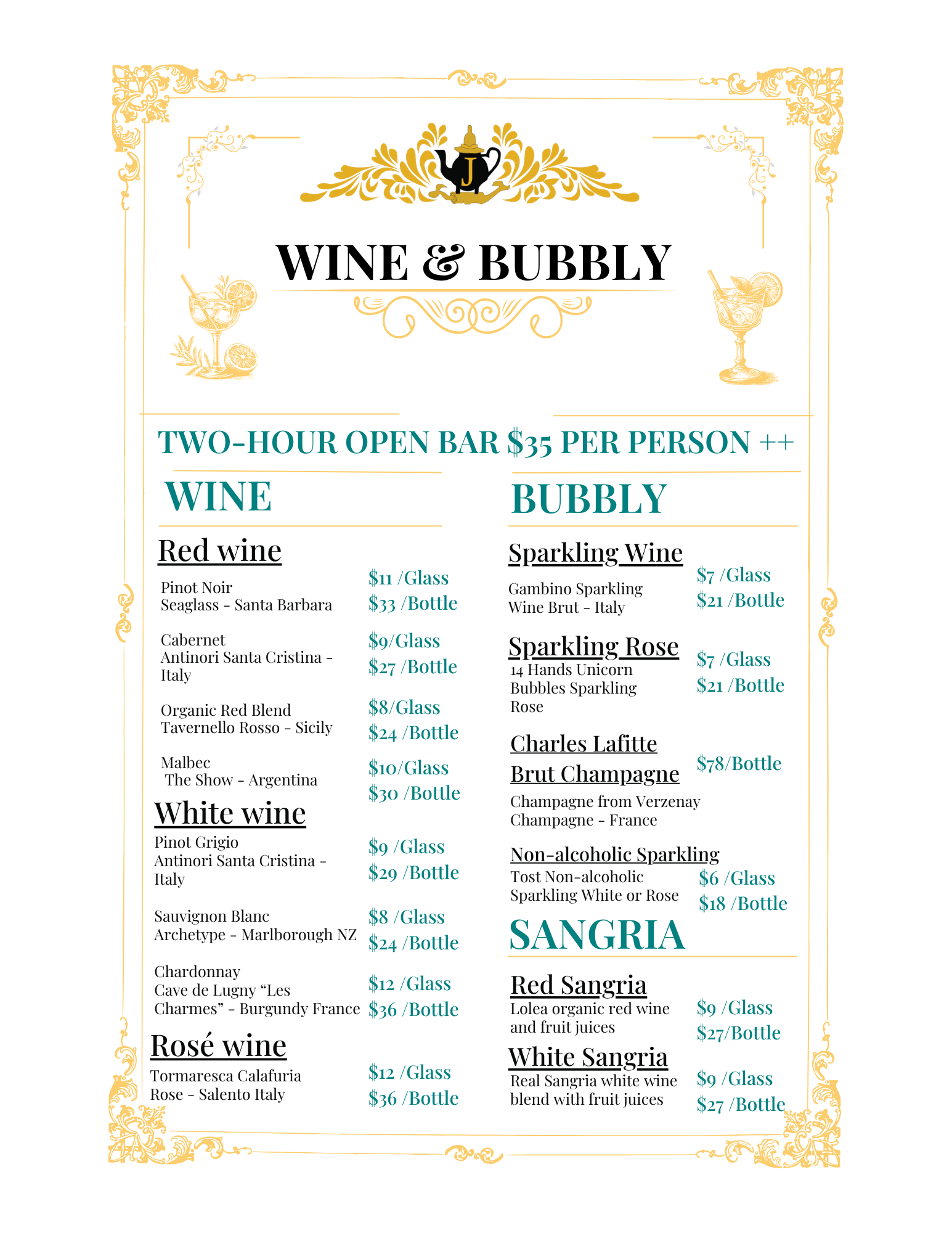 Wine and Bubbly